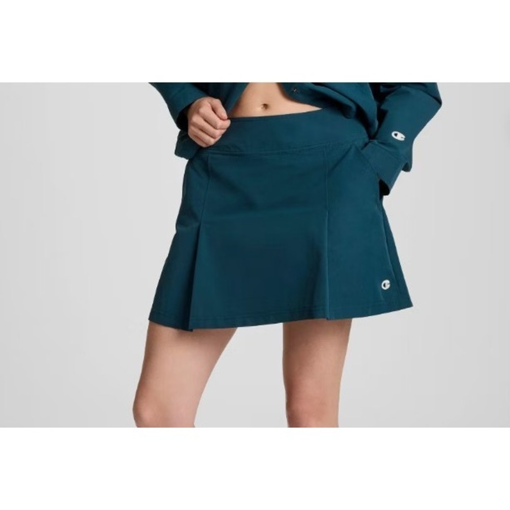 Champion Pleated Skort Womens Teal Size 10 Athletic Skirt - NWT